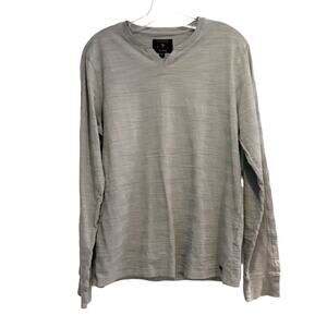 Guess Los Angeles Grey Gray Long-Sleeve Shirt Top SK11818 Casual Mens Medium